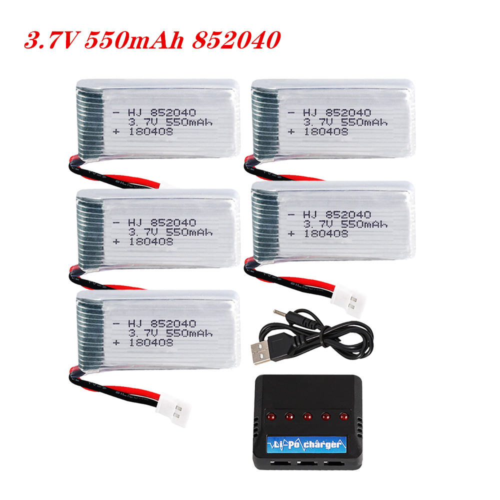 Drone Battery Lipo - 3.7V 550mAh 25C Lipo Pil 852040