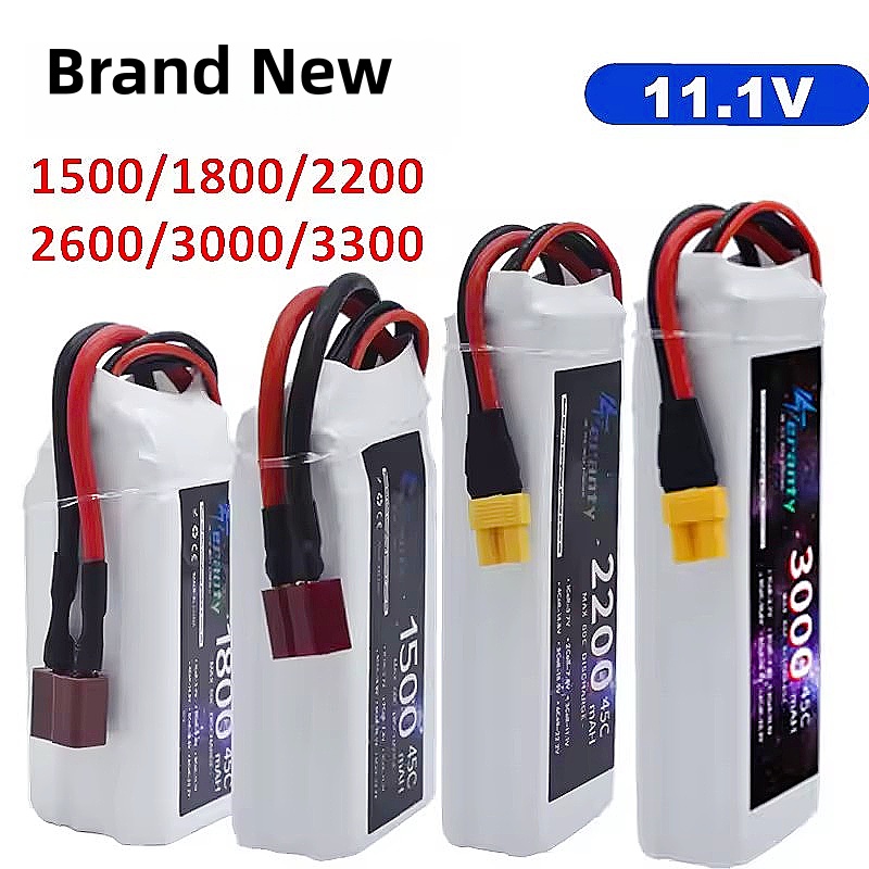 Drone Battery Connector - 11.1V LiPo Pil 3S 1500mah 1800mAh