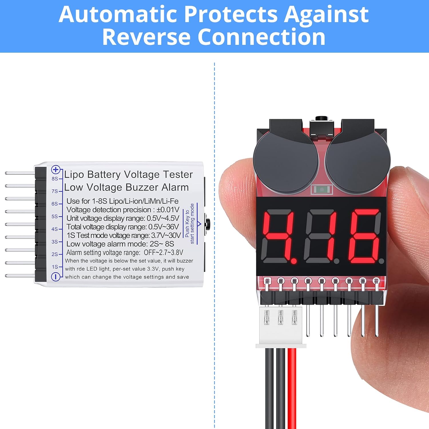 Oike 1-8S 2IN1 Lipo Pil Voltaj - Drone Battery Voltage Checker incelemesi ve fiyatı
