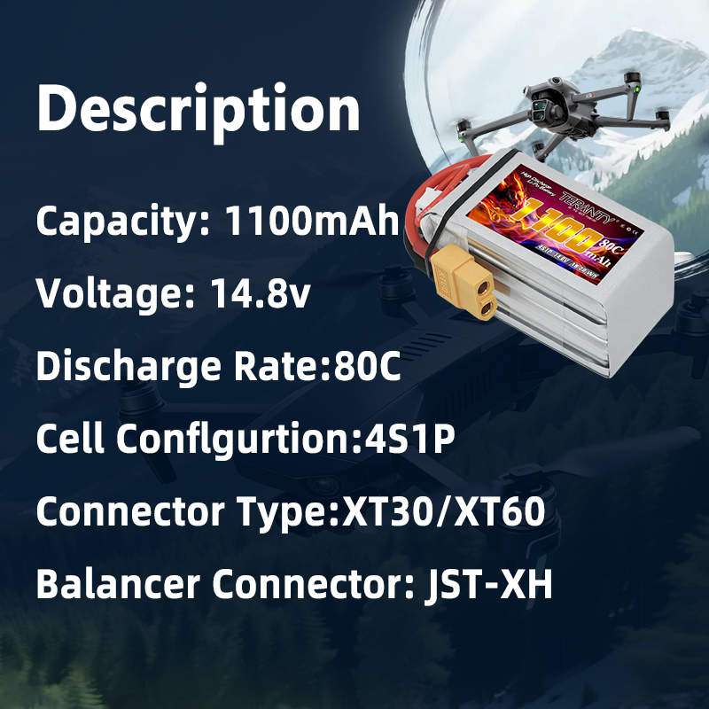 TERANTY 4S 1100mAh 80C/160C Li - Drone Battery Lipo incelemesi ve fiyatı