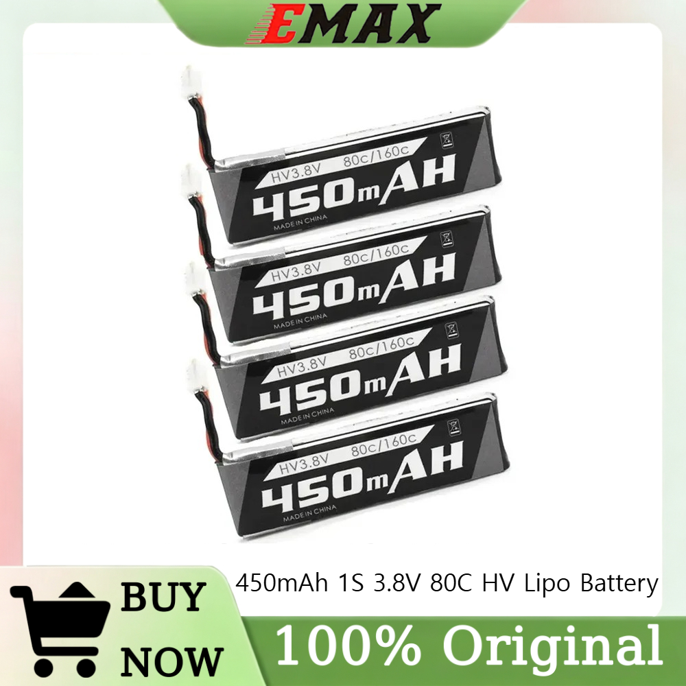 4 adet EMAX 450mAh 1S 3.8V HV  - Drone Battery Connector incelemesi ve fiyatı