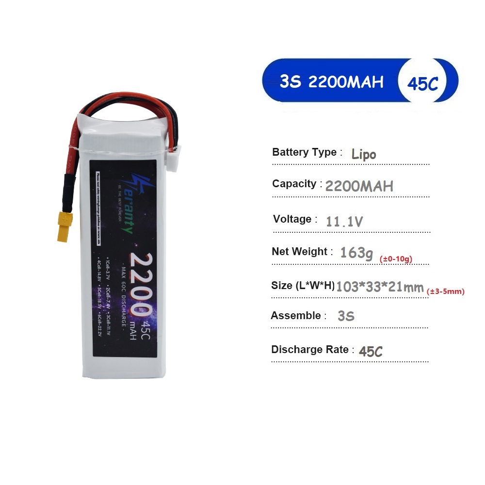 11.1V LiPo Pil 3S 1500mah 1800 - Drone Battery Connector incelemesi ve fiyatı